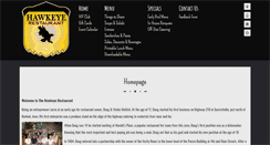Desktop Screenshot of hawkeyerestaurant.com