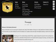 Tablet Screenshot of hawkeyerestaurant.com
